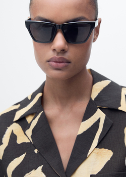 Рубашка с принтом и коротким рукавом