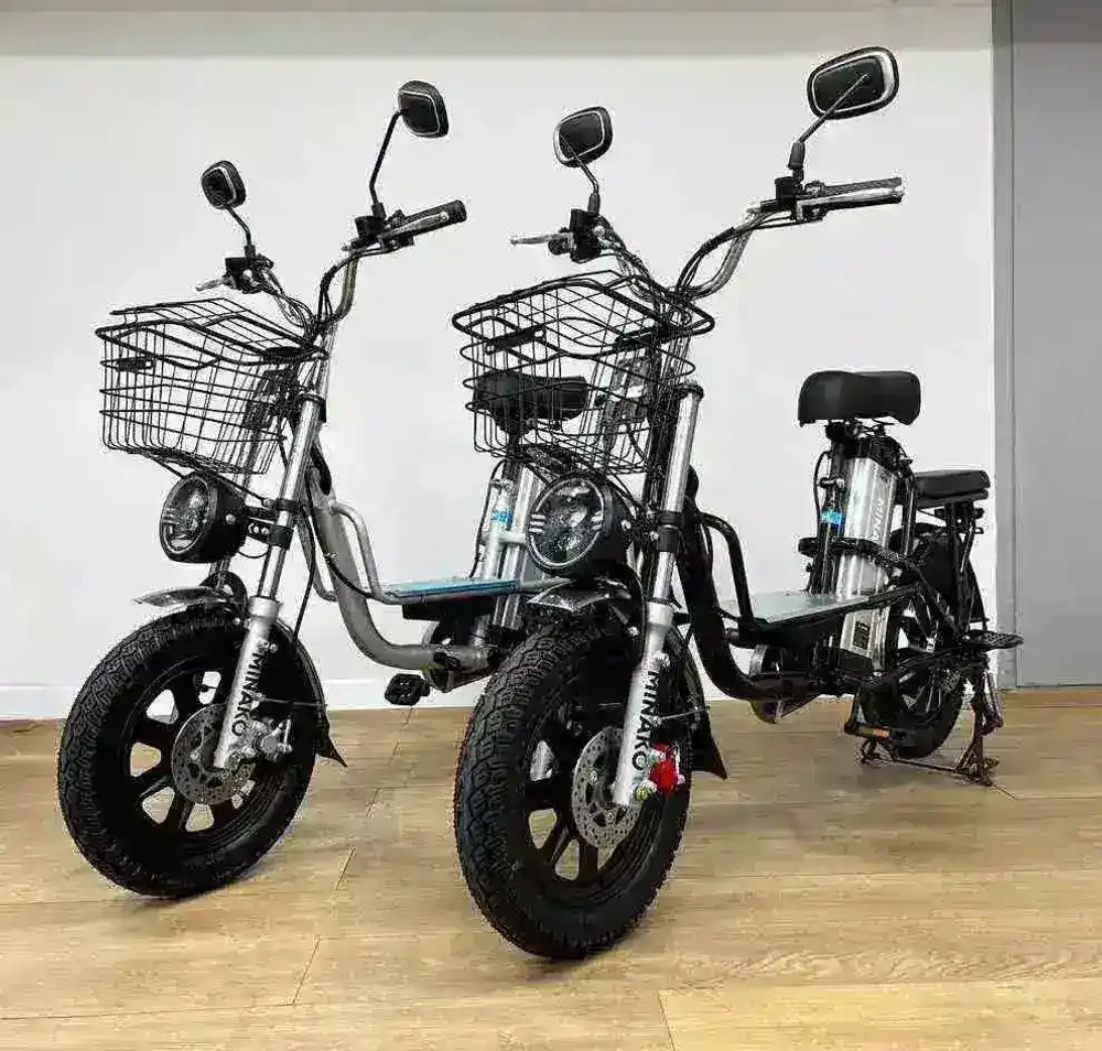 Электровелосипед Minako Monster с корзиной