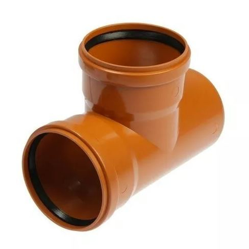 Тройник 110*110/87,5 наруж. РАДИУСНЫЙ