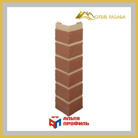 Угол наружный Альта-профиль Кирпич Красный 470мм