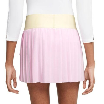 Теннисная юбка Nike Court Dri-Fit Advantage Skirt Pleated W - regal pink/coconut milk/black