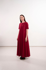 Длинное свободное платье с карманами | + цвета