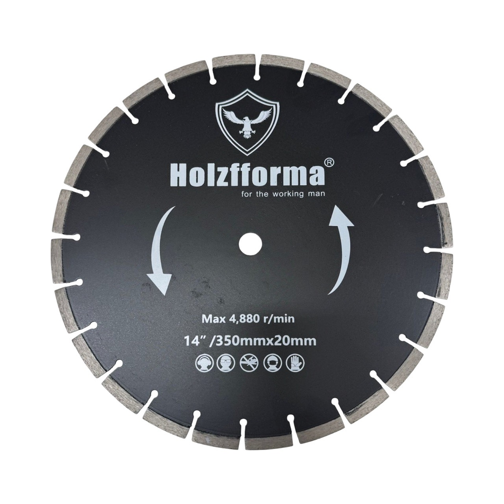 Отрезной диск Holzfforma PJ93360 350×20 мм (14") для бензорезов — по бетону, металлу и асфальту