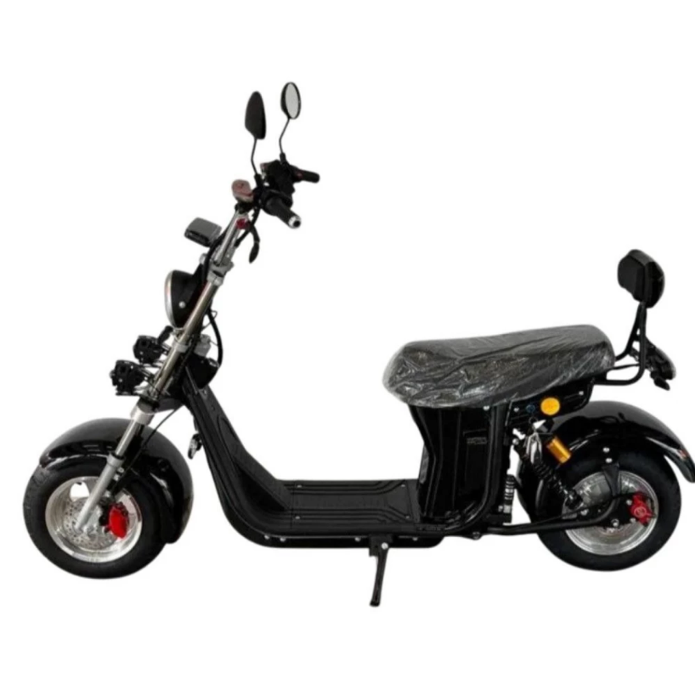 Электроскутер Citycoco GT E30 черный глянец