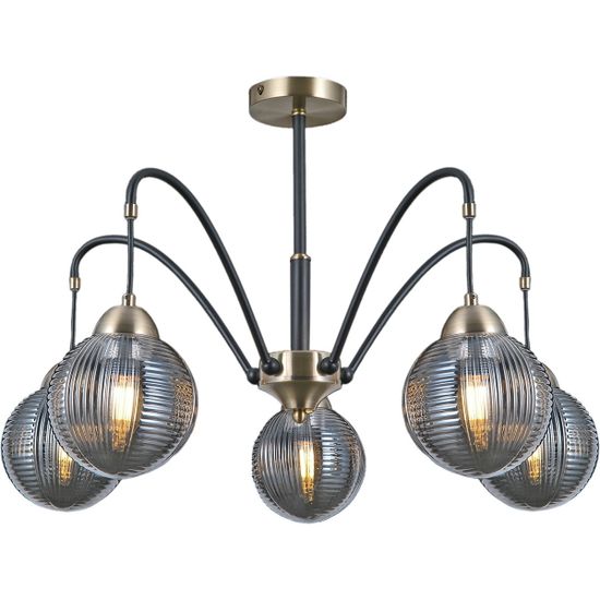 Люстра потолочная ILLUMICO E27 IL0433-5PSQ-79 BK AB