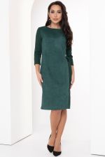 Платье  Идеальный образ (замша,изумруд) Diolche