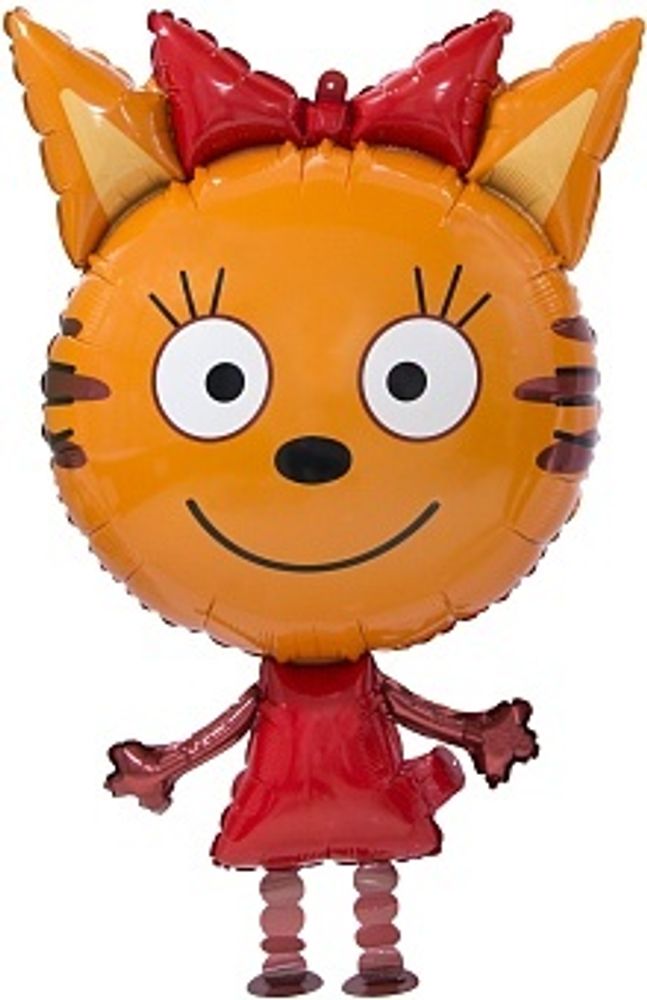 Шар 3D (32&#39;&#39;/81 см) Ходячая Фигура, Три Кота, Карамелька, 1 шт. в уп.