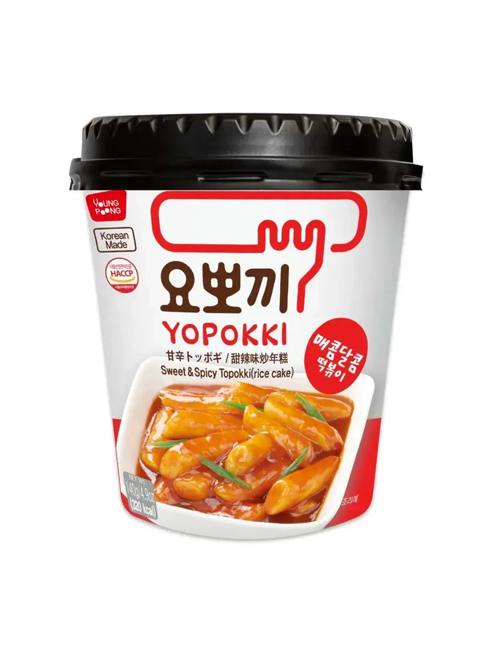 Рисовые клёцки ттокпокки сладко-острые ,(2шт)