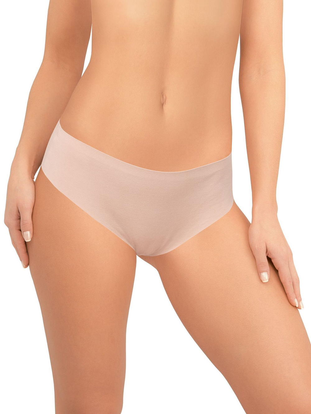 Бесшовные хлопковые трусики-бразилиана (Размер: XL) (Цвет: белый)