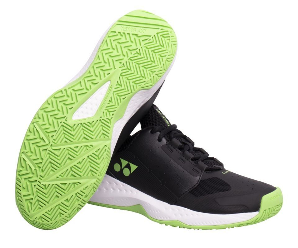 Мужские кроссовки теннисные Yonex Power Cushion Lumio 4 - black/lime green