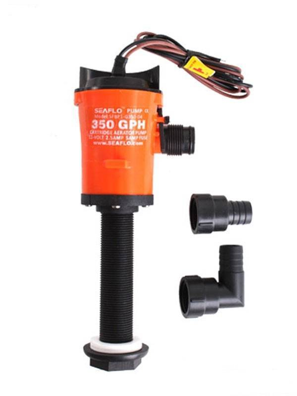 Помпа осушительная Sea-flo, 12 В, 600GPH угл+прям патруб