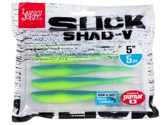 Слаги LJ 3D Series SLICK SHAD-V 5.0in (12,7) T57 5шт.