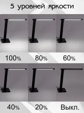 Настольная лампа светодиодная с USB 9W 4000K CL803081 черный Ньютон Citilux