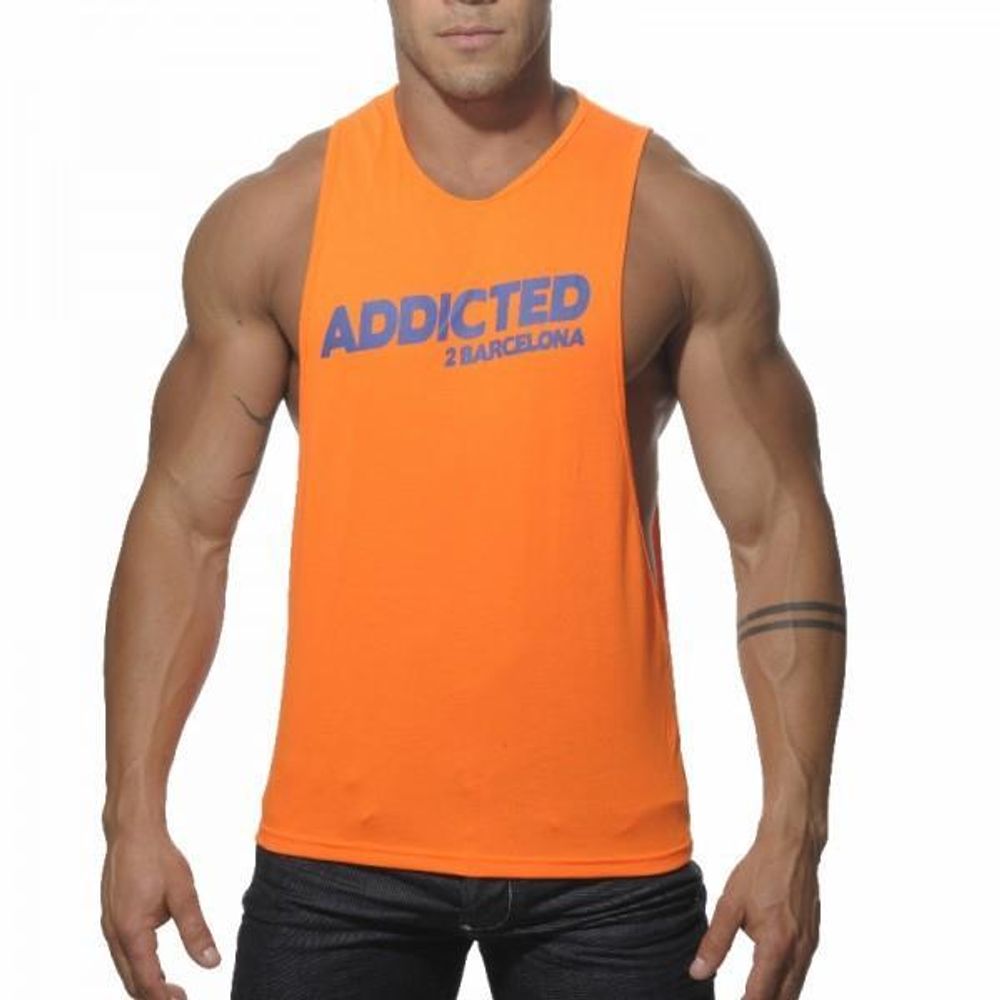Мужская майка оранжевые Addicted Barcelona AD197