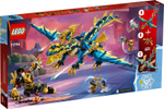 Конструктор LEGO Ninjago 71796 Элементальный Дракон против Робота-императрицы