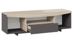 Тумба под телевизор напольная Дуб Сонома/Графит Серый 160х45х48 см