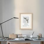 Рамка 30х40 см с паспарту 21х30 см, небьющаяся, багет 26 мм, МДФ, BRAUBERG "Ambassador", цвет дуб, 391369