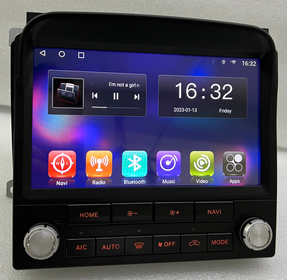 Магнитола для Toyota Land Cruiser 100, Lexus LX470 1998-2002 (климат на цветном экране) - Carmedia ZH-T1207 монитор 9", Android 12, 8Гб+128Гб, CarPlay, SIM-слот