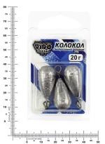 Груз "Колокол" с быстросьемной застежкой (3шт/уп)