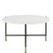 Кофейный стол Etla Ø80х45 см, белая керамика