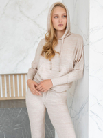 Женский костюм для дома и отдыха (Размер: L) (Цвет: бежевый меланж)