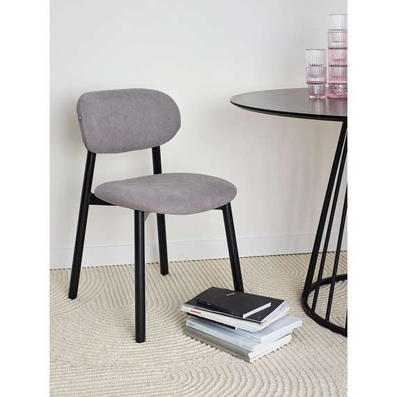 Стул Round, дымчато-серая рогожка