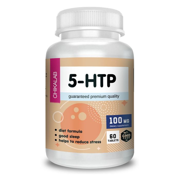 5-Гидрокситриптофан, 5-HTP, Chikalab, 60 таблеток