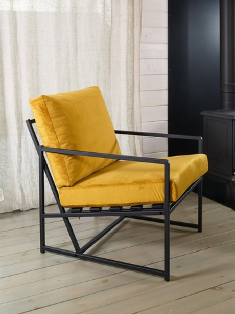 Кресло (Mateo), Konfetti ChaiTea (Горчичный) / 1шт.