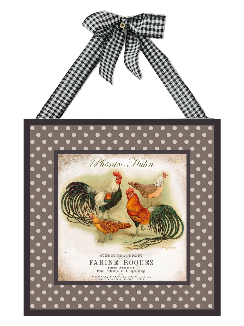 Картины на стену для интерьера набор 4 шт панно для кухни "Ферма" 20*20 см