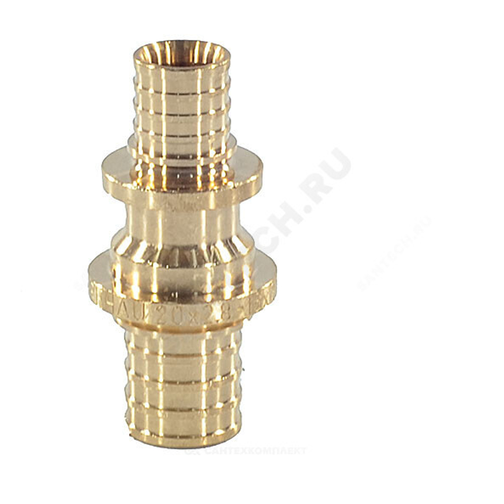 Муфта для PE-X труб аксиальная бронза Дн 20х16 переходная RAUTITAN PLATINUM RX Rehau 13777181001
