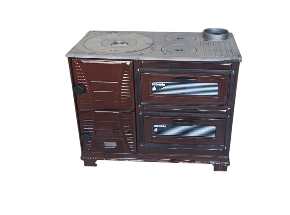 Печь отопительно-варочная на дровах Звезда Востока 1920  (МАЖИЛИК) (с двумя духовками)