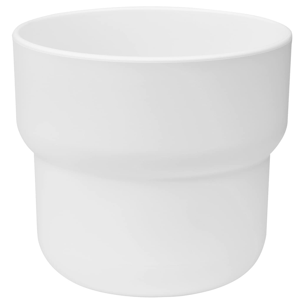 IKEA FÖRENLIG  (ИКЕА ФÖРЕНЛИГ)  -  Крышка для цветочного горшка, внутренняя/наружная белая, 9 см