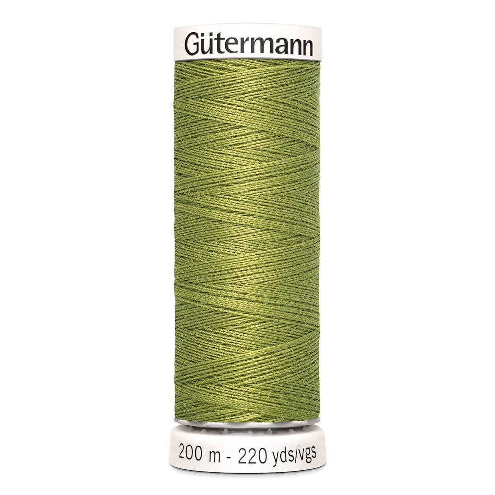 Нитки универсальные Gutermann Sew-all 100 (200 метров), 5 кат. | 582 зеленая горчица