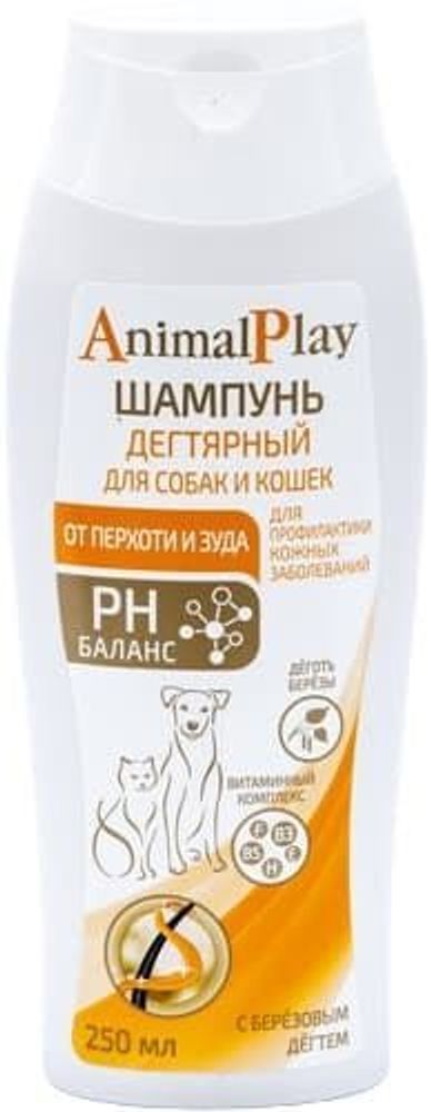 Animal Play: шампунь дегтярный универсальный д/собак и кошек, 250мл