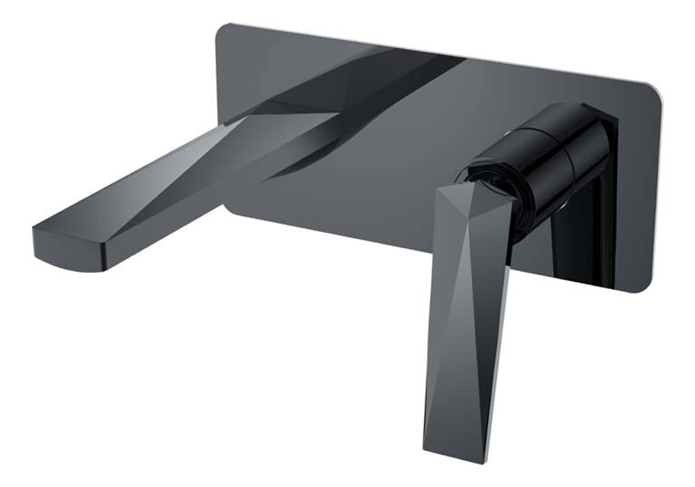 Boheme Смеситель для умывальника из стены Shine Gun Metall
