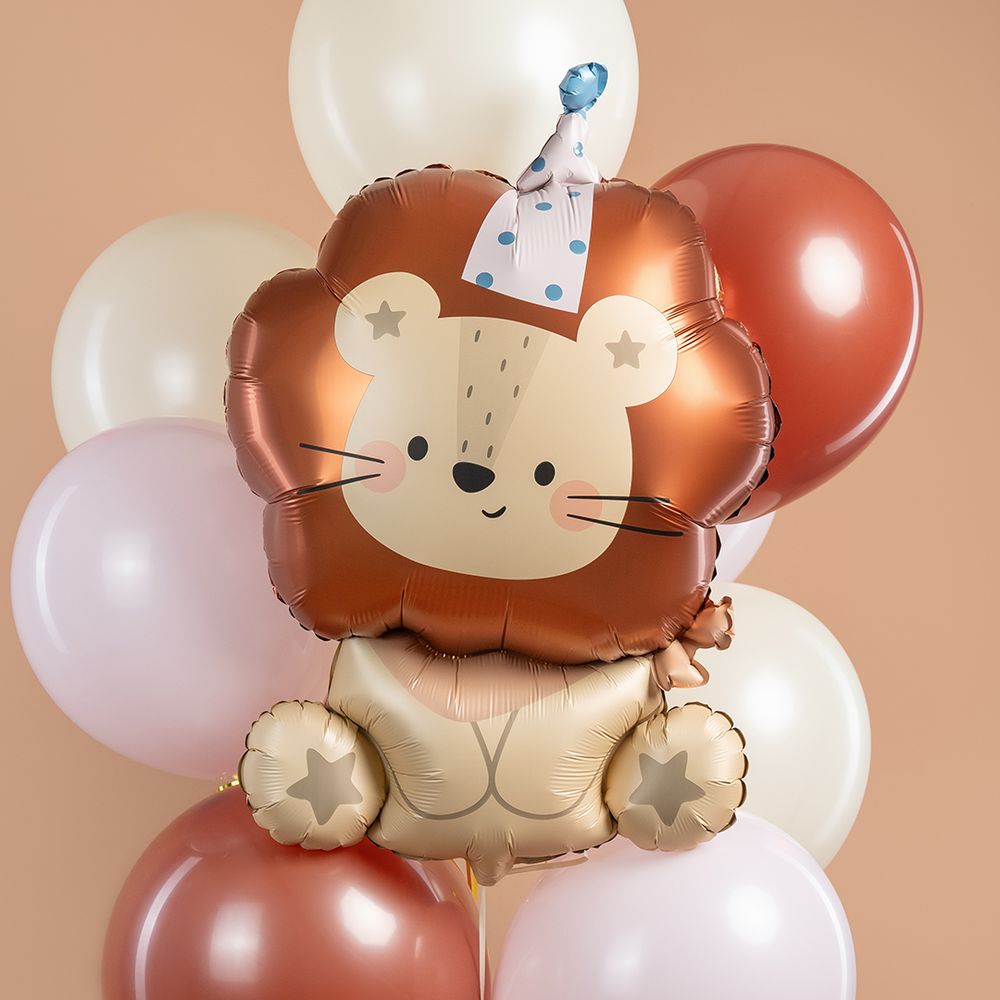 Шар (33''/84 см) Фигура, Львенок в колпачке, 1 шт.