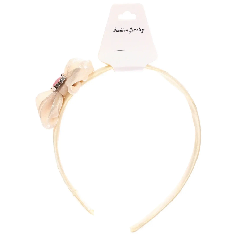 Ободок для волос детский на блистере «РОЗОВОЕ ОБЛАКО», цветочек, микс 6 цветов, 1см