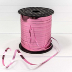 Лента Полипропилен 0,5см х 274м бобина металлизированная (Розовый)