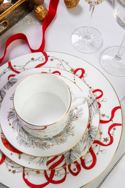 VALERIE CONCEPT Набор чашка и блюдце "Серпантин"