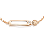 Браслет из комбинированного золота c натуральным топазом white Артикул: 05-0752-00-201-1111