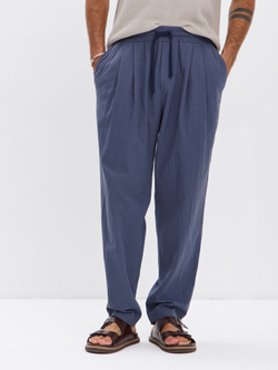 Штаны хлопковые с защипами