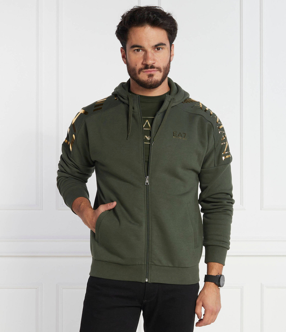 Худи EA7 - хаки(6RPM24 PJHLZ)