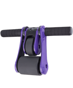 Ролик для пресса складной RL-108, черный/фиолетовый