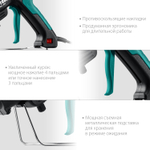 KRAFTOOL Industrial 400, d 11 - 12 мм, 50 г/мин, 130 - 230°C, электрический термоклеевой пистолет (06843-300-12)