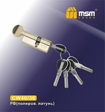 Цилиндровый механизм, латунь Перфорированный ключ-вертушка CW 40/30 мм