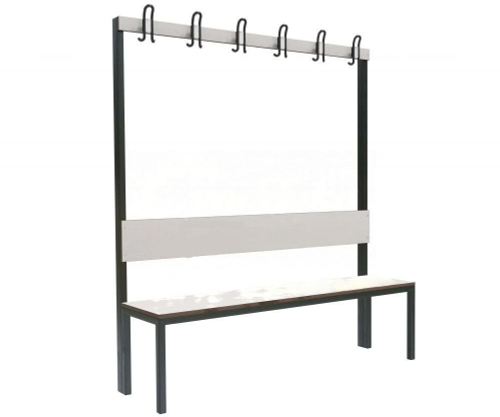 Скамейка с вешалкой для раздевалок «Фортран»