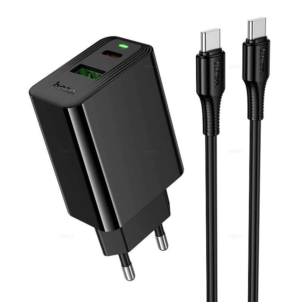 Hoco CS95A Leader PD30W+QC3.0 зарядное устройство набор (Type-C на Type-C)