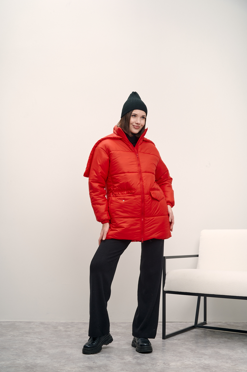 Куртка женская  "Сноу" красный