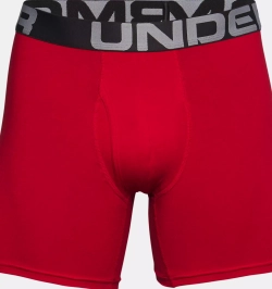 Комплект мужских трусов Under Armour UA Charged Cotton 6in 3 Pack-RED