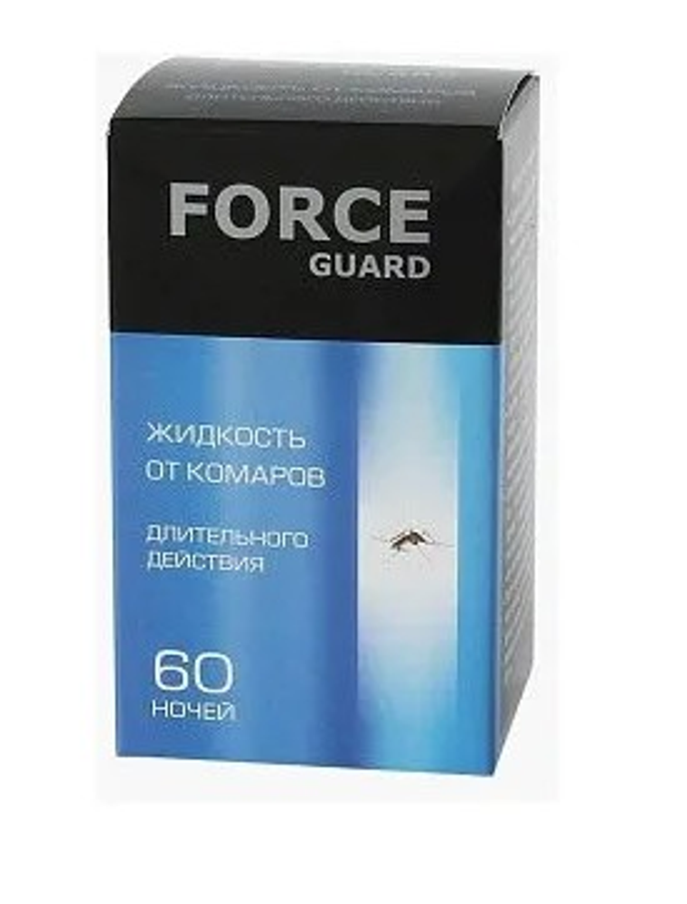 Жидкость от комаров Force guard синяя 50 ночей